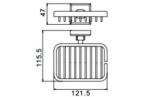 Мыльница Gappo G38 G3802-1 - 2