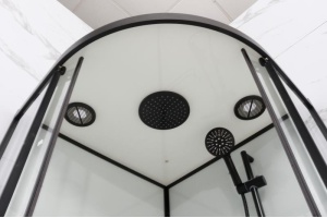 Душевая кабина Frank F409 Black низкий поддон - 3