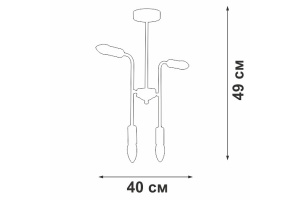 Люстра на штанге Vitaluce V3022 V3022-1/4PL - 2