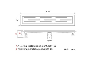 Душевой трап Gappo G85007-1 - 2