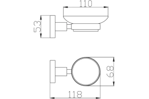 Мыльница подвесная Rav Slezak Colorado бронза - 2