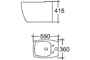 Биде напольное Cezares Flamingo - 2