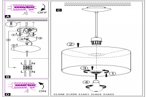 Подвесной светильник Eglo ПРОМО Maserlo 31602 - 2