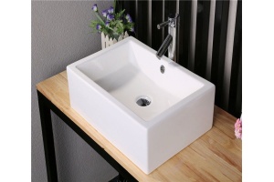 Раковина накладная Ceramalux N 51 белый (9129)