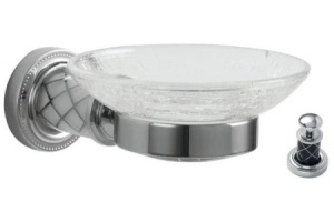 Мыльница настенная Boheme Murano хром