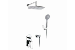A14031 Встраиваемый комплект для душа с верхней душевой насадкой и лейкой
