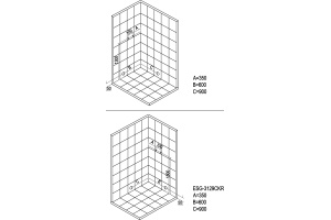 Душевая кабина Esbano Elegancia ESG-3129CKR - 3