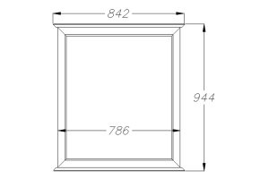 Зеркало Opadiris Кантара 85 слоновая кость - 3