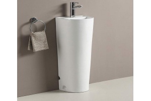 Раковина напольная CeramaLux N 32.5 см белый (PB1017)