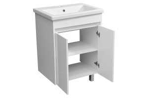 Тумба под раковину Stella Polar Фаворита Сомо 60 белый - 3