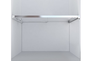 Душевая дверь в нишу Vincea Lugano VDS-1L150CL-1 150 см, профиль хром - 3