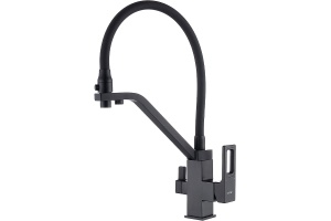 Смеситель для кухни Gappo G17-6 G4317-6 Черный матовый