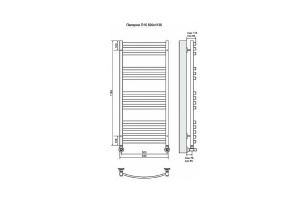Водяной полотенцесушитель Terminus Палермо П15 500х1136 Хром - 3