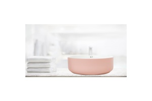 Раковина накладная Weltwasser WW ELBACH M3134 PW 35.5 розовый - белый (10000004520)