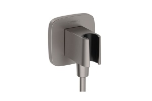 Шланговое подключение Hansgrohe Fixfit Q шлифованный черный хром