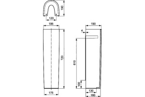 Подвесная раковина Ideal Standard Connect 19 см (E797301) - 3