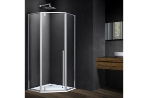 Душевой уголок Vincea Penta VSP-3P900CL 90x90, профиль хром, стекло прозрачное