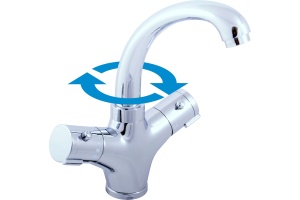 Смеситель для раковины Rav Slezak Dunaj хром (TRM26.5) - 2