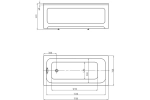 Акриловая ванна Aquatek Мия 150x70 MIY150-0000001 - 3