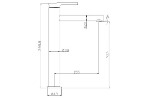 Смеситель для раковины BelBagno Etna сатин (ETN-LMC-IN) - 2