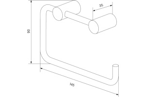 Держатель туалетной бумаги IDDIS Petite PETSS00i43 открытый - 3