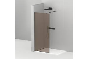 Душевая перегородка Cezares Liberta-L-1-120-BR-NERO