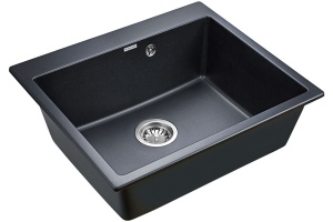 Мойка кухонная Paulmark Kante PM106052-BLM черный металлик - 2