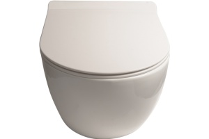 Унитаз подвесной SantiLine SL-5002SM-BD безободковый, с микролифтом - 2