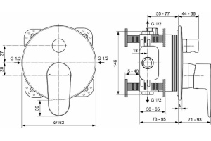 Смеситель для душа Ideal Standard Cerafine черный матовый - 2