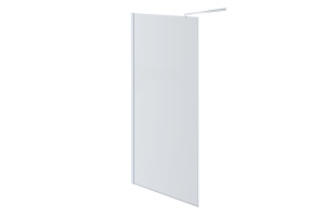 AQ WIW 09020CH Душевая перегородка Walk in с держателем 900x2000 профиль хром, стекло прозрачное