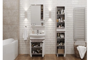 Комплект мебели Onika Харпер 50 белый/мешковина (105033) - 2