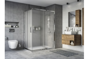 Душевой уголок STWORKI Карлстад DE019RC90140200 140x90 см профиль хром глянец, стекло матовое - 2