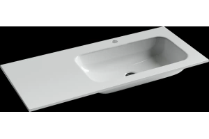 Мебельная раковина Ceramica Nova Element 101х45.7 правая белая