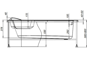 Панель фронтальная LYRA 150 L/R (254804) - 2