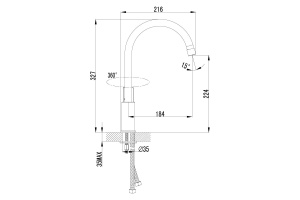 Смеситель для кухонной мойки Lemark Plus Grace хром (LM1505C) - 2