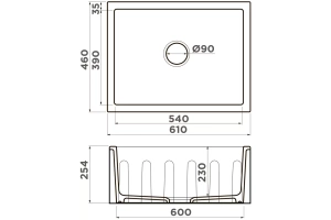 Мойка кухонная Omoikiri Mikura Natceramic/sicilian lemon (4911260) - 2