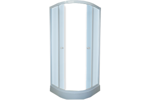 Душевой уголок Parly ZF91 90x90, с поддоном, профиль белый, стекло матовое