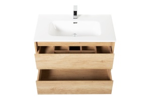 Тумба с раковиной BelBagno Kraft 80 светлое дерево - 2