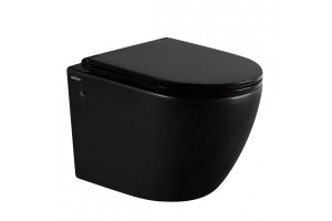 Унитаз ABBER Bequem AC1103MB подвесной черный матовый, безободковый