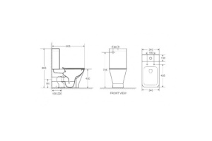 Унитаз-компакт Weltwasser WW SK Rotbach 001MT-BL безободковый с микролифтом матовый черный (10000003793) - 2