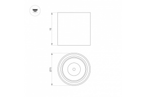 Потолочный светодиодный светильник Arlight SP-Salt-R75-8W Day4000 039376 - 3