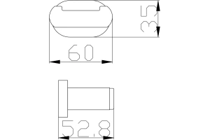 Крючок двойной Rav Slezak Yukon хром - белый - 2