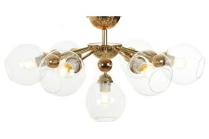 Люстра на штанге LUMINA DECO Devoli LDC 8040-7 F.GD+PR