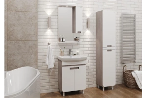 Комплект мебели Onika Харпер 55 белый/мешковина (105557) - 2