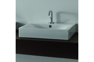 KERASAN Cento раковина 50х45см подвесная/накладная,с 1 отв под смеситель, цвет белый