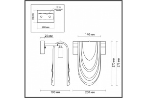 Бра Lumion Ochre 6515/1W - 2