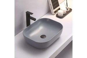 Раковина накладная CeramaLux NC 50.5 см голубой матовый (78104MHL-4) - 2