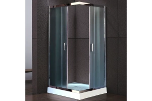 Душевой уголок Royal Bath 100х100 хром стекло матовое