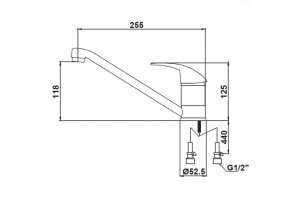 Смеситель Kaiser Magistro 14133-6 для кухонной мойки, песочный - 2