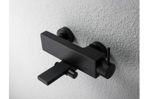 F66061K-01A-ENG Смеситель для ванны и душа Bravat Arc, черный (267942) - 3